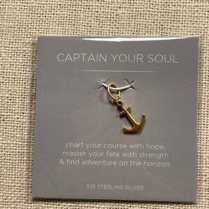 Origami Owl Core Gold Anchor Charm Pendant